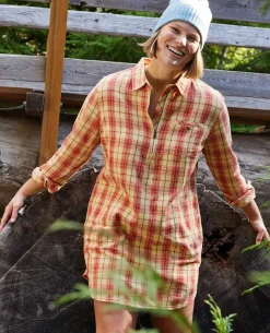 Women Toad&Co Flannels*Bodie Quarter Zip Dress