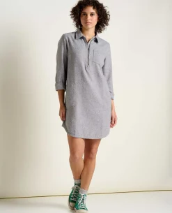 Women Toad&Co Flannels*Bodie Quarter Zip Dress