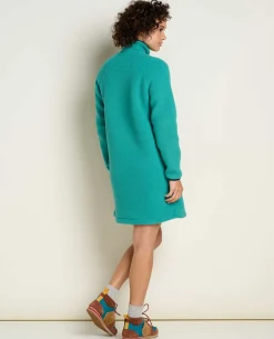 Women Toad&Co Dresses*Campo Fleece 1/4 Snap Dress
